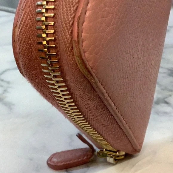 Pre-owned Prada Pink Leather Wallet